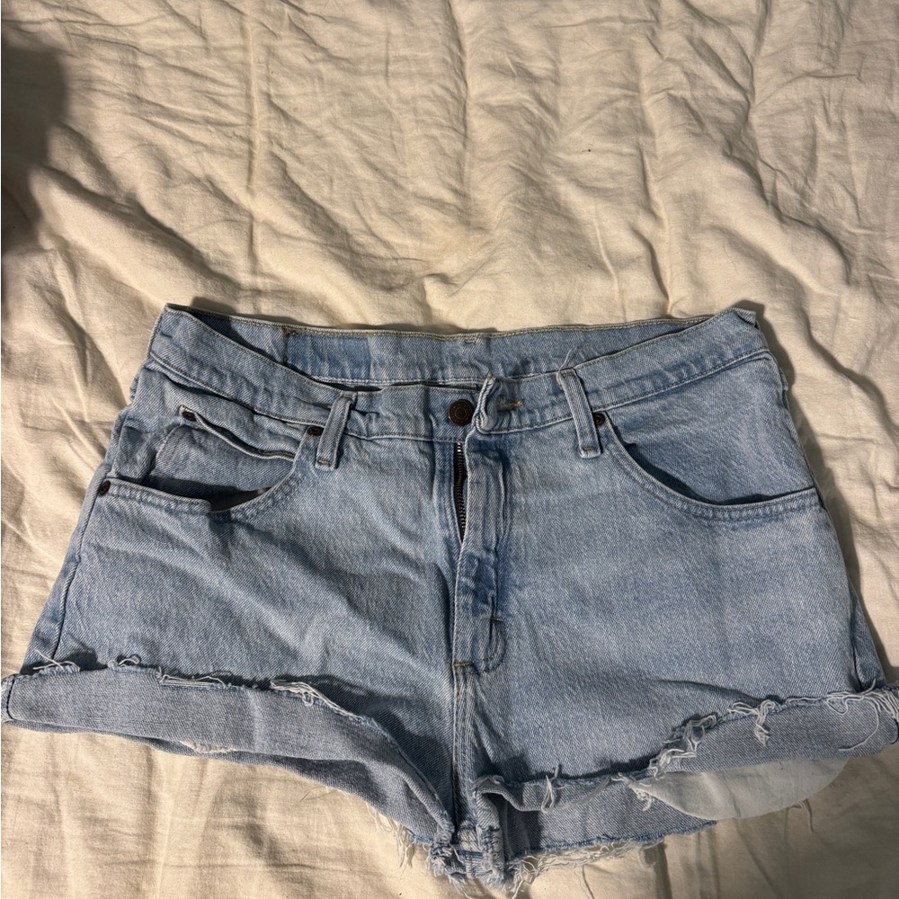 Wrangler Light Blue Jean Shorts